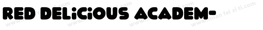 Red Delicious Academ字体转换